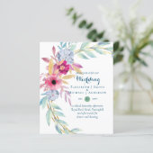 BUDGET夏の花結婚式招待状 (スタンド正面)
