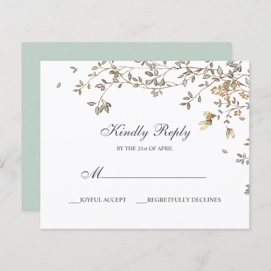 BUDGET夏素朴春ガーデン応答 (正面/裏面)