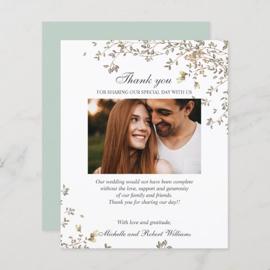 BUDGET夏素朴春写真ありがとうQRcode (正面/裏面)