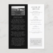 BUDGET大理石フォト葬儀プログラム (裏面)