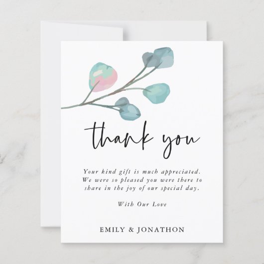 BUDGET引用文ユーカリ結婚スの3枚の写感謝してい真 (正面)