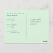 BUDGET抽象芸術レインボーウォーター結婚カラー ポストカード (裏面)