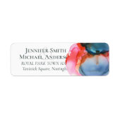 BUDGET抽象芸術レインボーウォーター結婚カラー ラベル (正面)