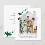 BUDGET新しいホームフォトグリーンサンタスリー移動 (正面/裏面)