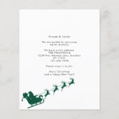 BUDGET新しいホームフォトグリーンサンタスリー移動 (裏面)