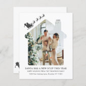 BUDGET新しいホームフォトブラックサンタズライムービング (正面/裏面)