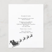 BUDGET新しいホームフォトブラックサンタズライムービング (裏面)