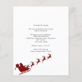 BUDGET新しいホームフォトレッドサンタスリー移動 (裏面)