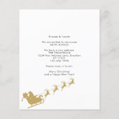 BUDGET新しいホームフォト金ゴールドサンタそり移動 (裏面)