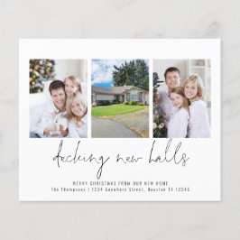 BUDGET新しいホールをデッキクリスマスを移動する3つの写真