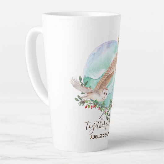 BUDGET新婚カスタムウェディングギフトフール カフェラテマグ (左アングル)