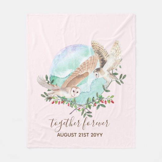 BUDGET新婚カスタムウェディングギフトフール フリースブランケット (正面)