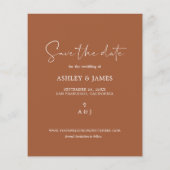 Budget日付の保存スクリプトTerraCotta写真 チラシ (裏面)