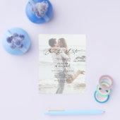 BUDGET日付の保存招待状チラシ チラシ (シングル)