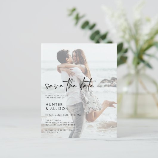 BUDGET日付の保存招待状 (スタンド正面)