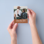 Budget日付を保存スクリプトフォトテラコッタフライヤー チラシ (手)