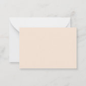 BUDGET暖かい自然新しい場所新しい宇宙移動 ノートカード (裏面)