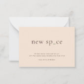 BUDGET暖かい自然新しい場所新しい宇宙移動 ノートカード (正面)