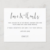 Budget書道写真ブライダルシャワー感謝してい (正面)