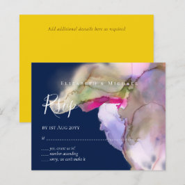 BUDGET水の色の結婚抽象芸術紫の出欠