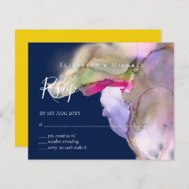 BUDGET水の色の結婚抽象芸術紫の出欠