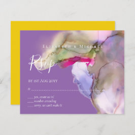 BUDGET水の色の結婚抽象芸術紫の出欠