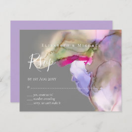 BUDGET水の色の結婚抽象芸術紫の出欠