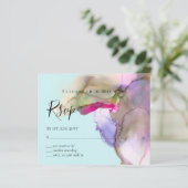 BUDGET水の色の結婚抽象芸術紫の出欠 (スタンド正面)