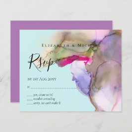 BUDGET水の色の結婚抽象芸術紫の出欠