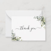 BUDGET水の色の緑ありがとう ノートカード (正面)