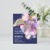 BUDGET水の色結婚の抽象芸術紫グレー (スタンド正面)