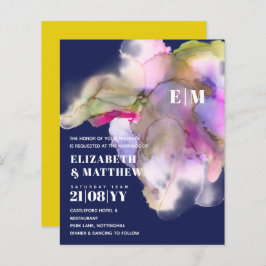 BUDGET水の色結婚の抽象芸術紫グレー