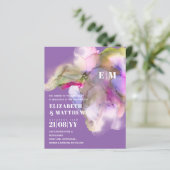 BUDGET水の色結婚の抽象芸術紫グレー (スタンド正面)