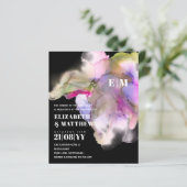 BUDGET水の色結婚の抽象芸術紫グレー (スタンド正面)