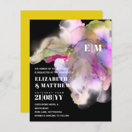 BUDGET水の色結婚の抽象芸術紫グレー