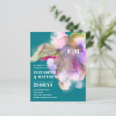 BUDGET水の色結婚の抽象芸術紫グレー (スタンド正面)