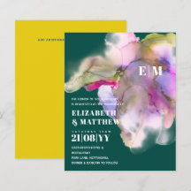 BUDGET水の色結婚の抽象芸術紫グレー