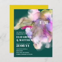 BUDGET水の色結婚の抽象芸術紫グレー