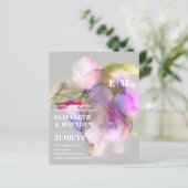 BUDGET水の色結婚の抽象芸術紫グレー (スタンド正面)