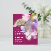 BUDGET水の色結婚の抽象芸術紫グレー (スタンド正面)