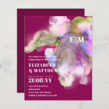 BUDGET水の色結婚の抽象芸術紫グレー