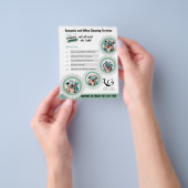 ⭐️BUDGET清掃サービスDIYテンプレートセージ緑 チラシ (手)