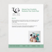 ⭐️BUDGET清掃サービスDIYテンプレートセージ緑 チラシ (裏面)