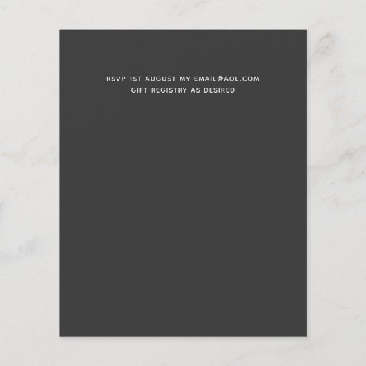 BUDGET熱帯ビーチ結婚式海外写真 (裏面)