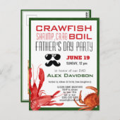 BUDGET父の日の写真シーフード沸騰invitate ポストカード (正面/裏面)