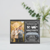 BUDGET父の日の写真BBQパーティの招待状 (スタンド正面)