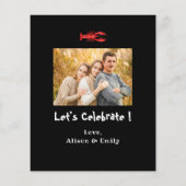 BUDGET父の日フォトクロウフィッシュパーティー招待状 (裏面)