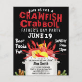 BUDGET父の日フォトクロウフィッシュパーティー招待状 (正面)