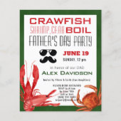 BUDGET父の日フォトシーフードパーティの招待状 (正面)