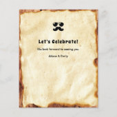 BUDGET父の日フォトヴィンテージスタイルBBQ招待状 (裏面)